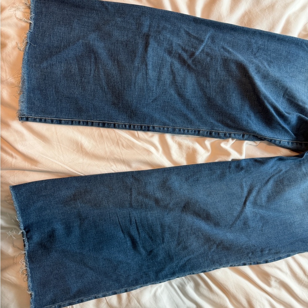 Kut from the Kloth Dark Blue Meg Wide Leg Jeans